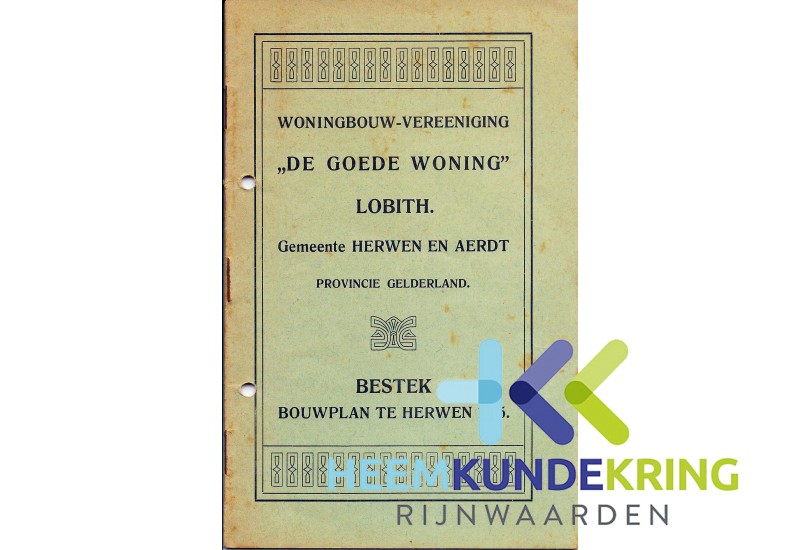 Bestek bouwplan Herwen 1915 Coll. HKR (1)